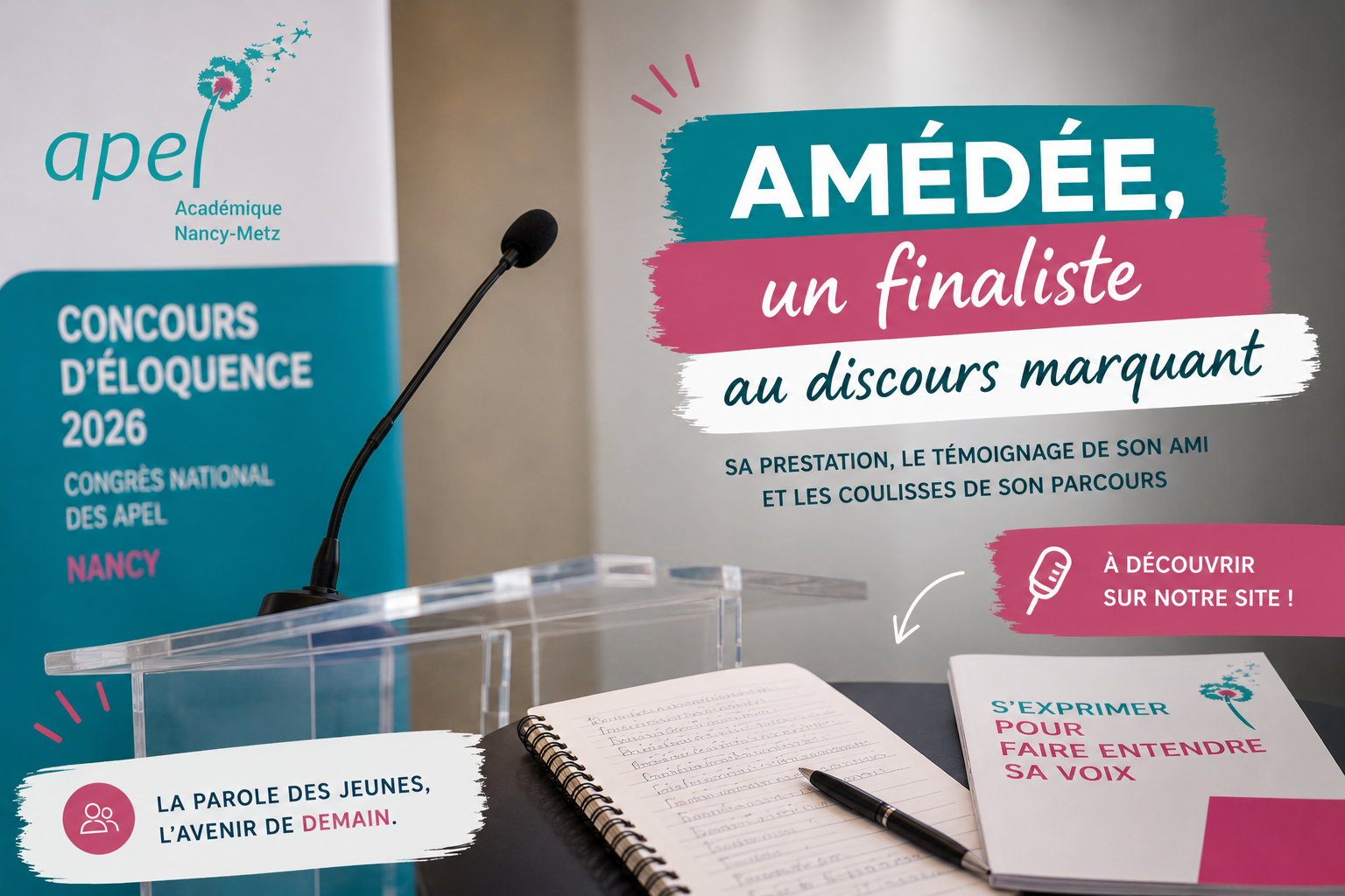 Concours d’Éloquence APEL 2026 : Amédée, un finaliste au discours marquant