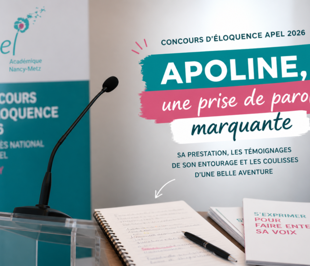 Concours d’Éloquence APEL 2026 : Apoline, une prise de parole marquante